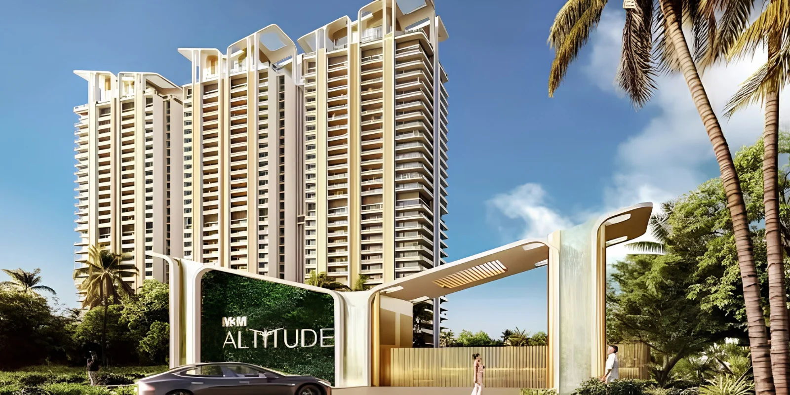 M3M Altitude luxury interior and exterior perspective 1 in Sector 65 Gurugram