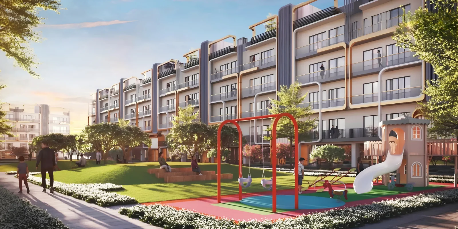 M3M Antalya Hills phase 1 luxury interior and exterior perspective 2 in Sector 79 Gurugram