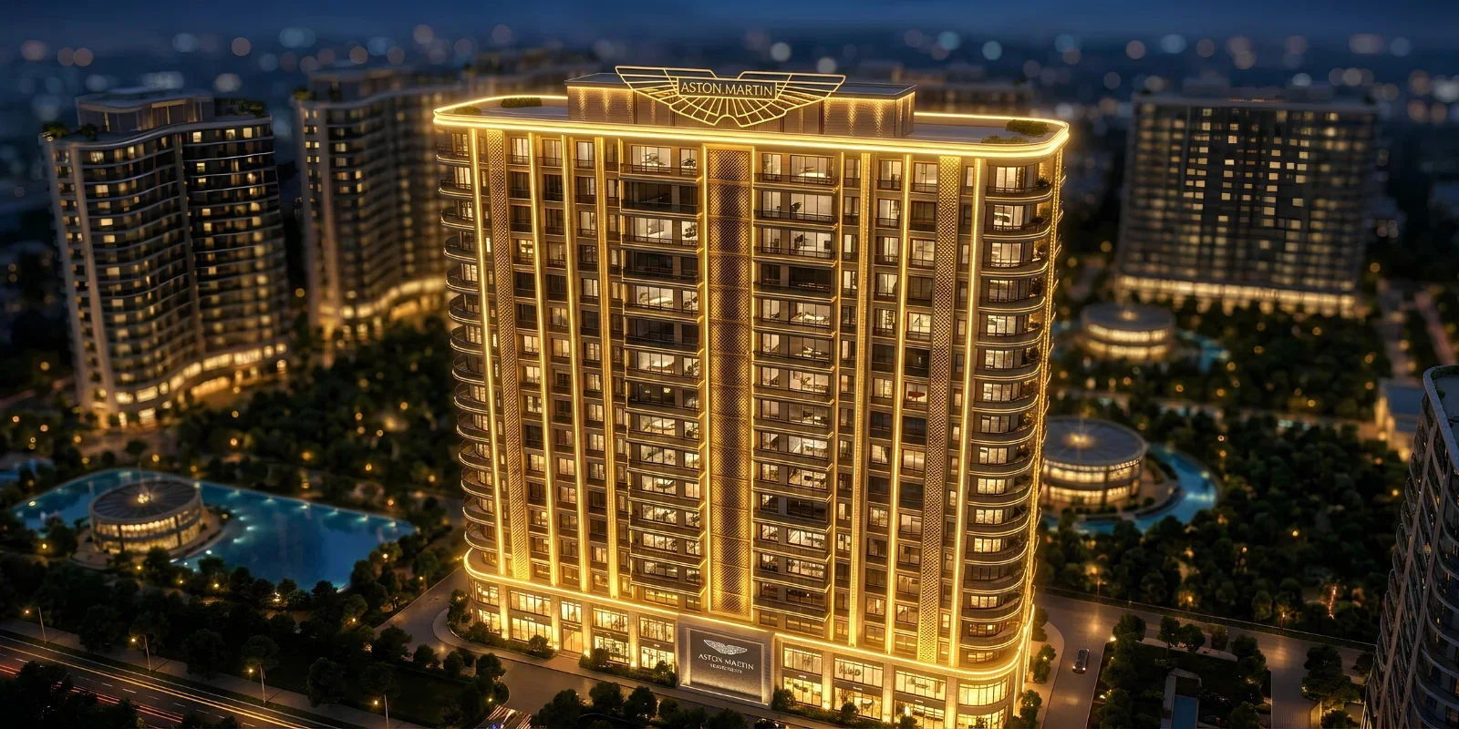M3M Aston Martin luxury interior and exterior perspective 1 in Sector 58 Gurugram