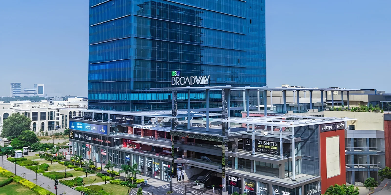 M3M Broadway luxury interior and exterior perspective 2 in Sector 71 Gurugram