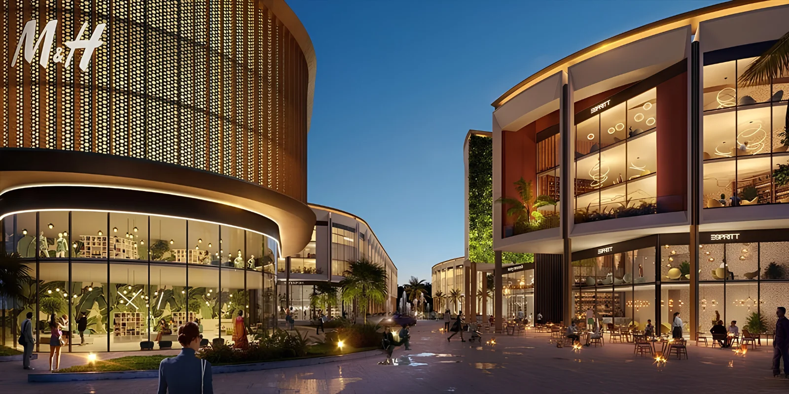 M3M SCO 84 Market luxury interior and exterior perspective 1 in Sector 84 Gurugram